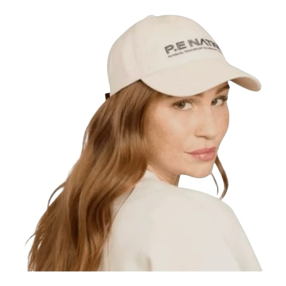 PE Nation Homage Cap in Blush Womens Baseball Cap Light Pink Cream Sports Cap - Picture 2 of 8